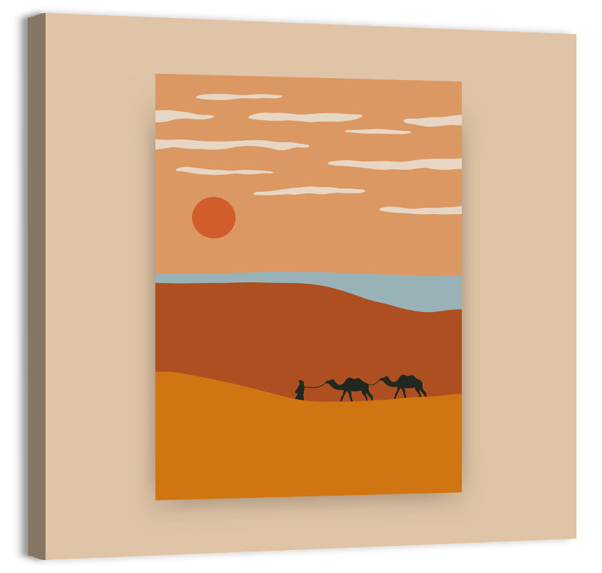 Desert Minimal Iii Wall Art, canvas print, square