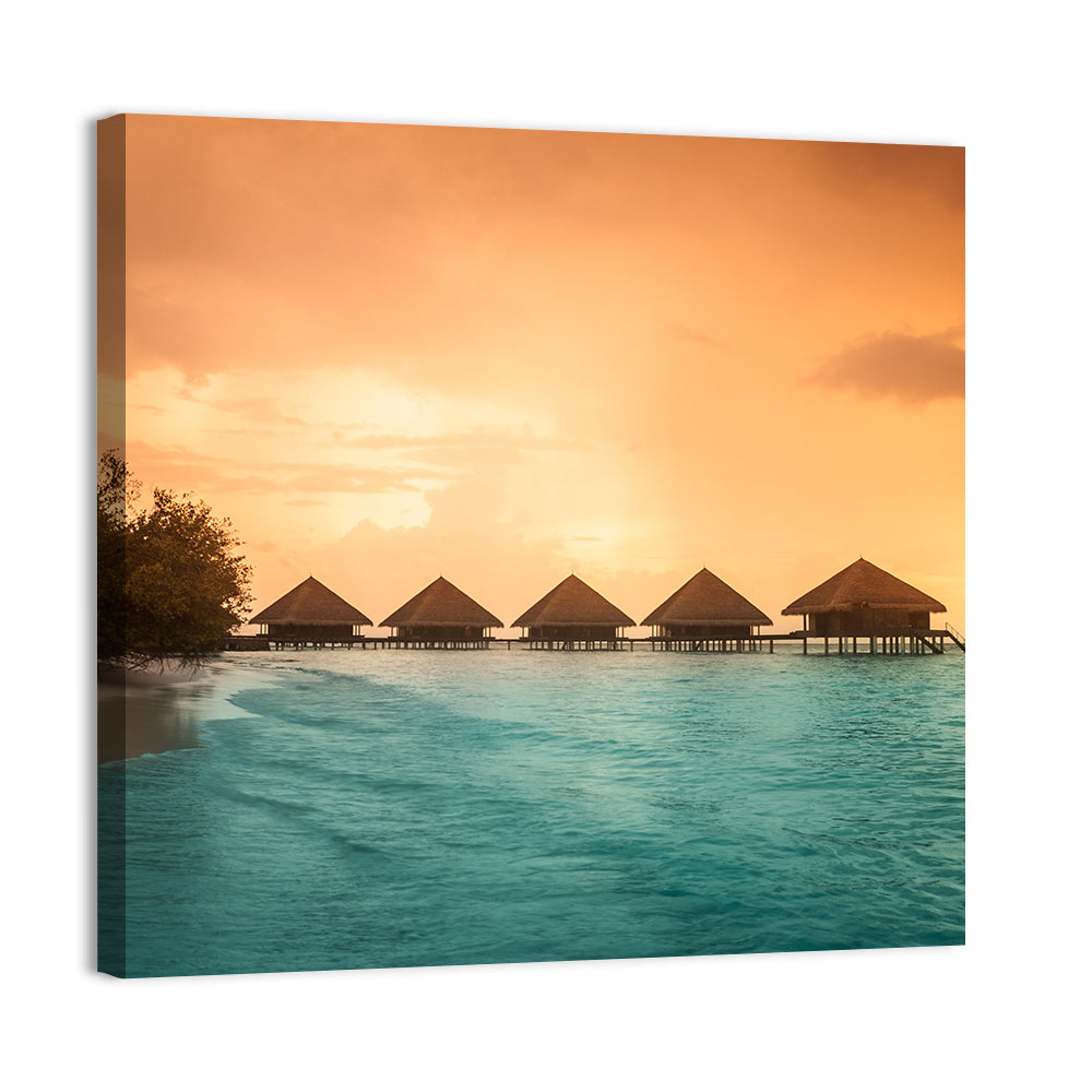 Bora Bora Overwater Bungalows Wall Art