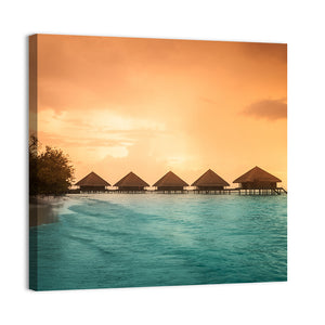 Over Water Bungalows In Bora Bora Wall Art