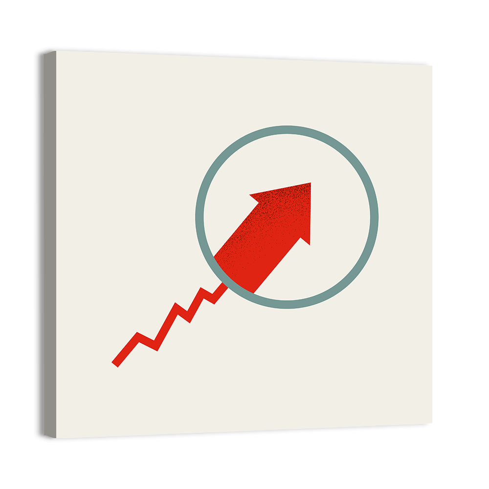 Market Growth Arrow Wall Art