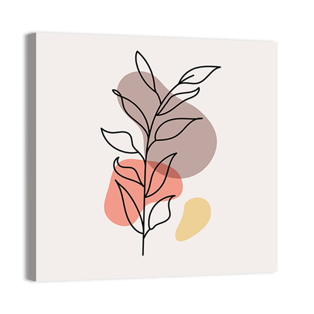 Minimalist Floral Line Drawing Wall Art