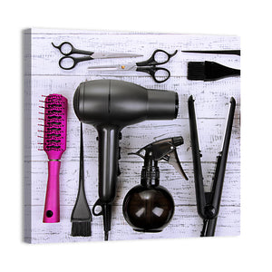 Hairdressing Tools Wall Art