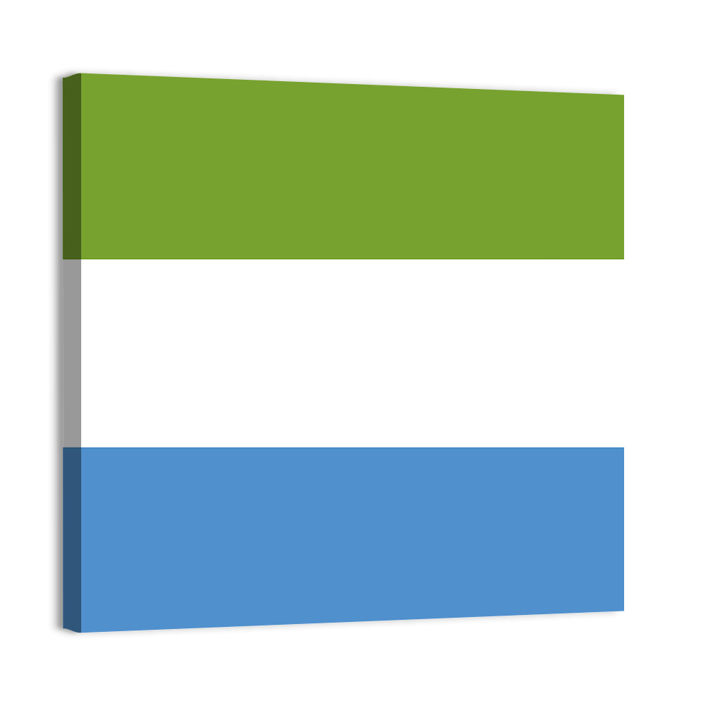 Sierra Leone Tricolor Flag Wall Art