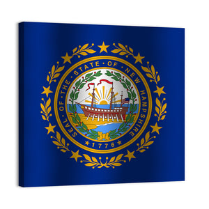 Flag Of New Hampshire State Wall Art