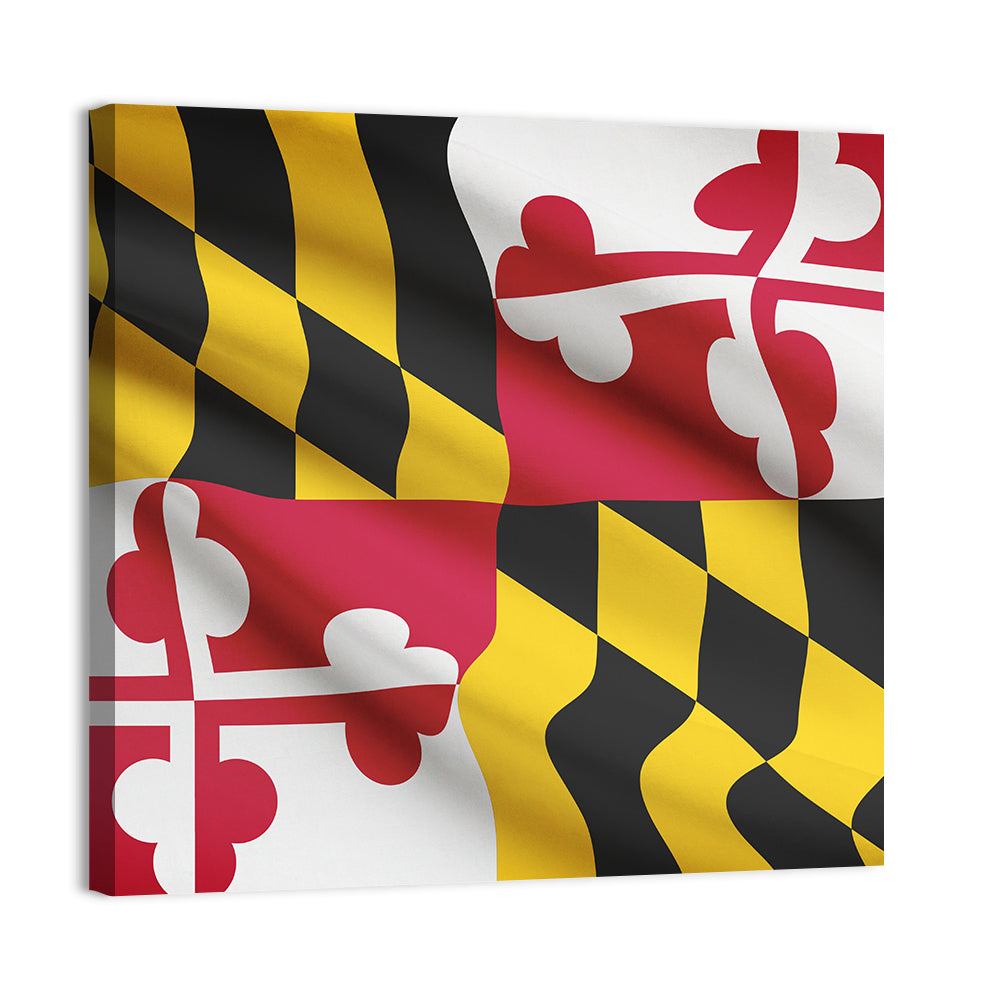 Flag Of Maryland State Wall Art