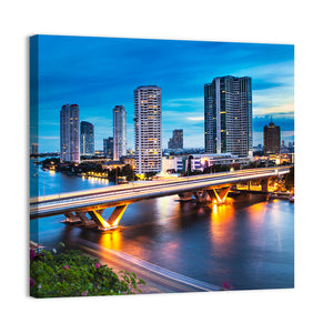 Chao Phraya River In Bangkok Thailand Wall Art