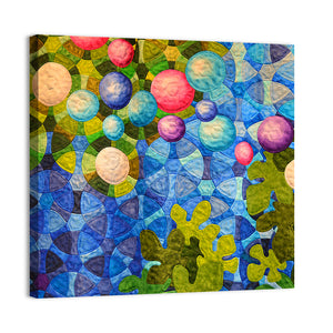 Colorful Quilt Design Wall Art