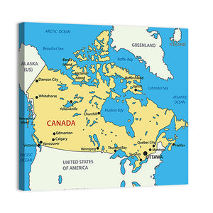 Canada Map Wall Art