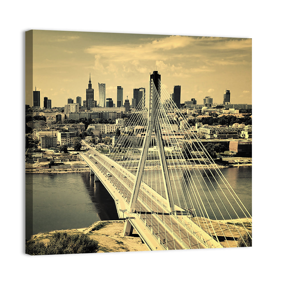 Warsaw Bird's-eye View Wall Art