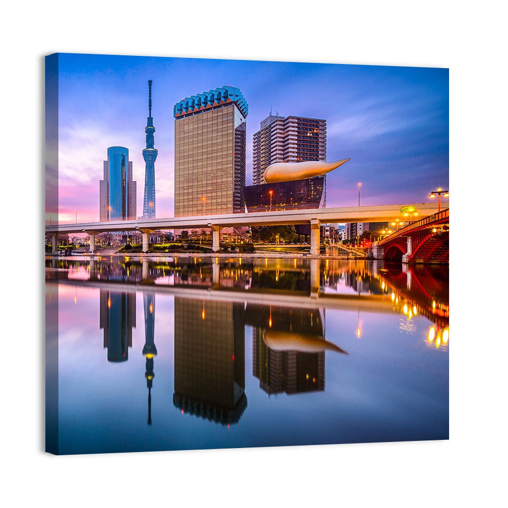 Tokyo Skyline at Dawn Wall Art