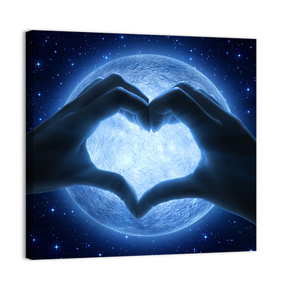 Love & Moon Wall Art