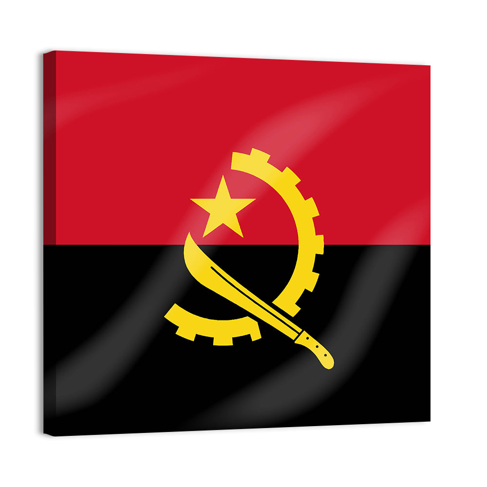 Flag of Angola Wall Art