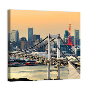 Tokyo Tower & Rainbow Bridge Wall Art