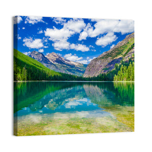 Avalanche Lake In Glacier National Park Montana Wall Art