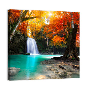 Thailand Deep Forest Waterfall Wall Art