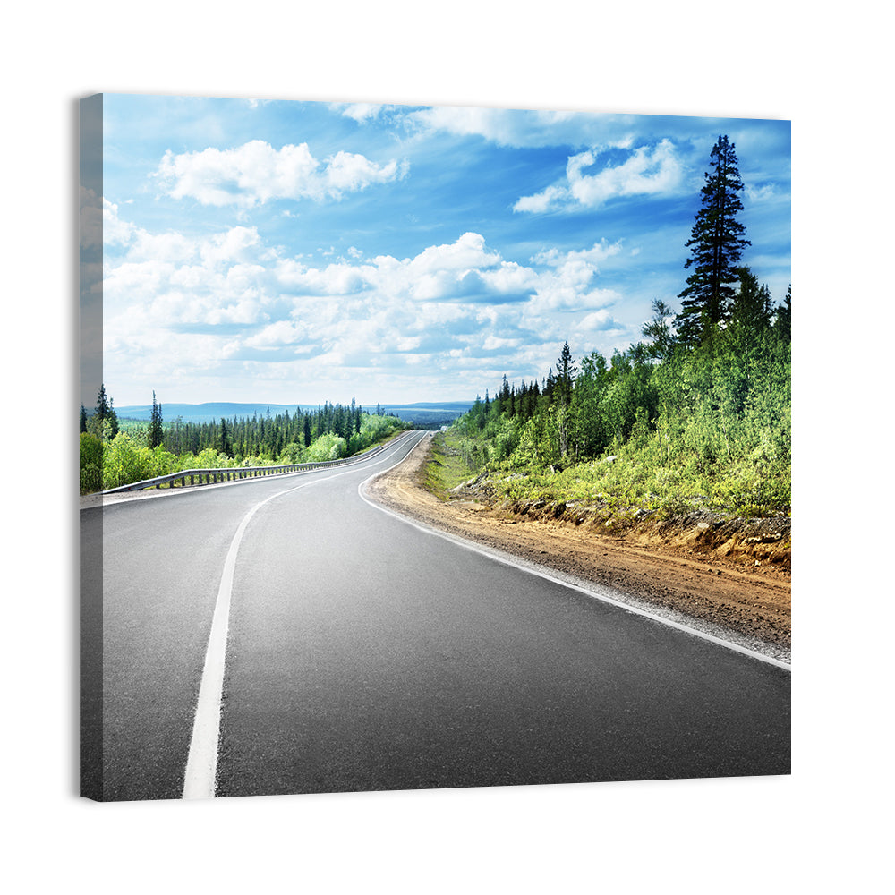 Road to Mountain Horizon Wall Art