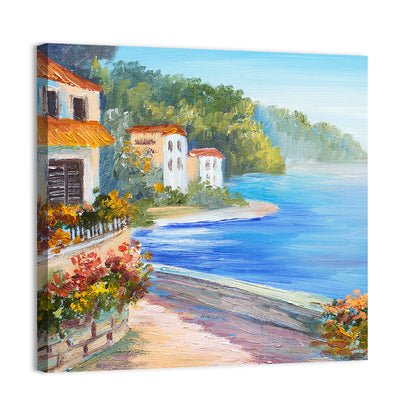 Rest Houses Near Sea Wall Art