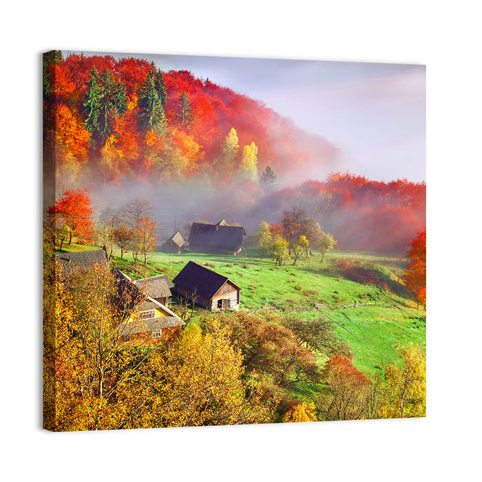 Carpathian Mountains Landscape Wall Art as a canvas print
