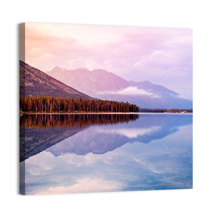 Leigh Lake, Wyoming Wall Art as a canvas print