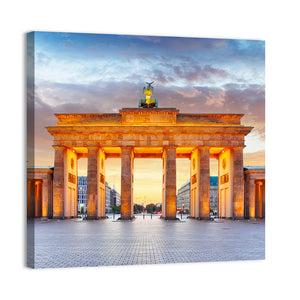 Brandenburg Gate At Night Wall Art