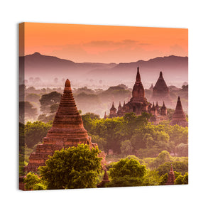 Bagan Old Temples In Myanmar Wall Art