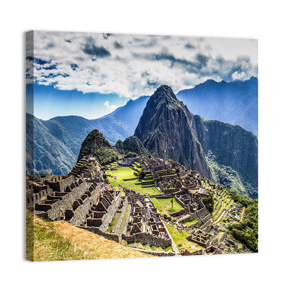 Machu Picchu, Lost City of the Incas Wall Art, canvas print, square
