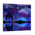 Crescent Moon Nightscape Wall Art