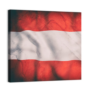 Waving Austria Flag Wall Art