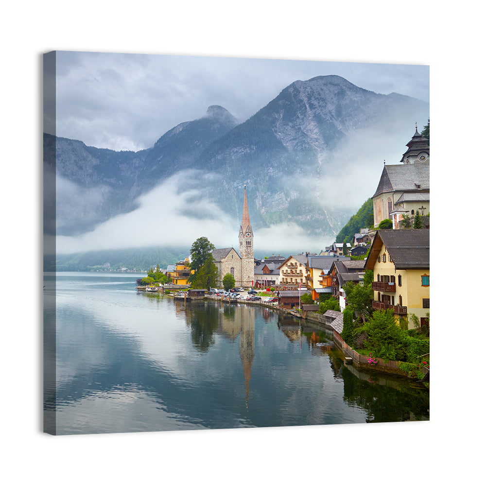 Hallstatt Mountain Village Wall Art