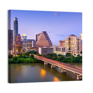 Austin Downtown Skyline Wall Art