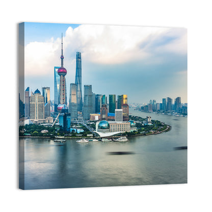 Spectacular Views Of The Bund in Shanghai Wall Art