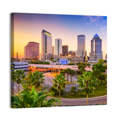 Tampa Downtown Skyline Florida Wall Art