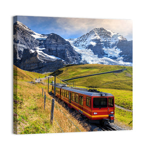 Electric Tourist Train In Switzerland Wall Art