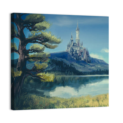 Fantasy Lake Illustration Wall Art