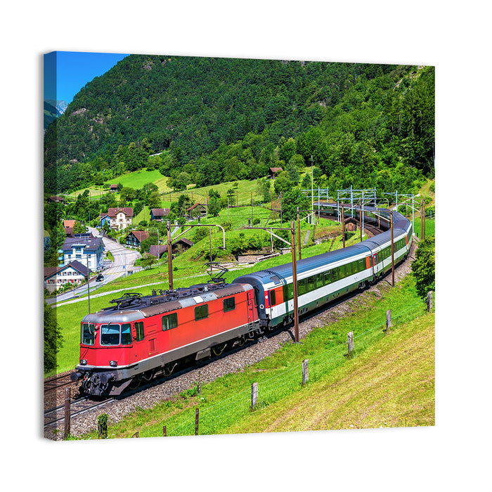 Gotthard Railway Tunnel Wall Art as a canvas print