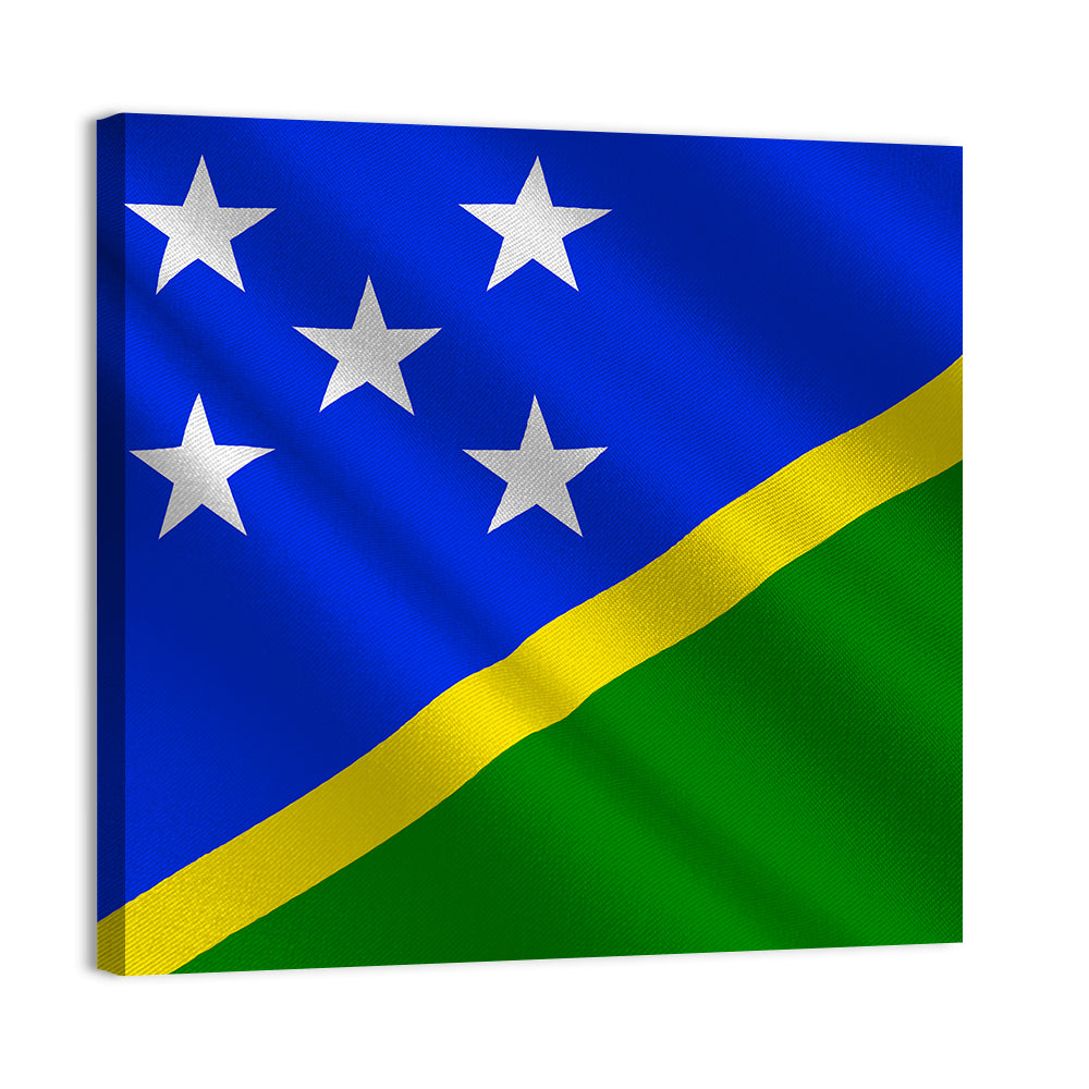 Solomon Islands Flag Wall Art