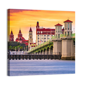 Saint Augustine & Bridge Of Lions Wall Art