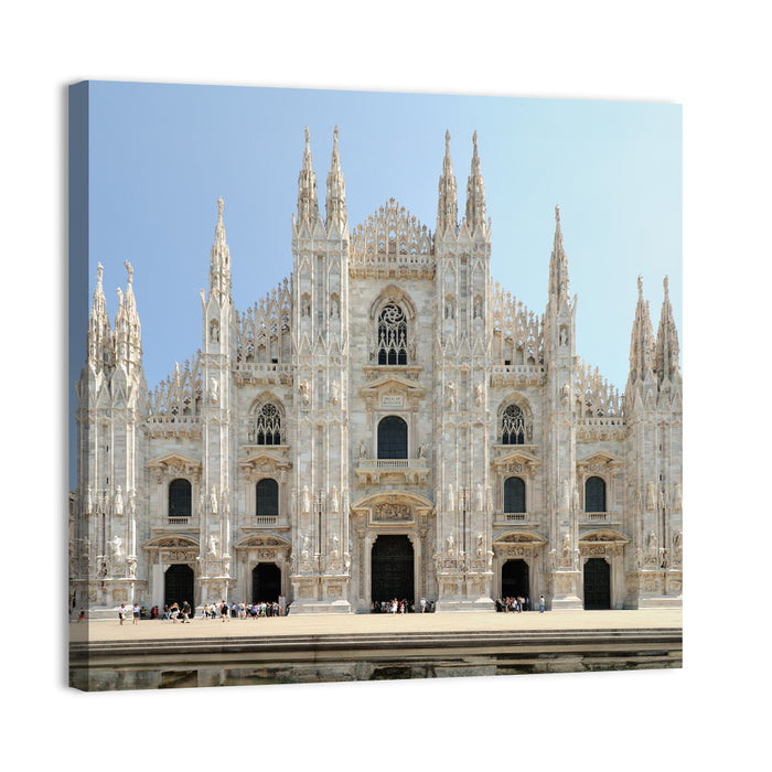 Milan Cathedral Facade Wall Art as a canvas print