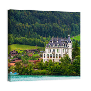 Mansion On Lake Brienz Wall Art