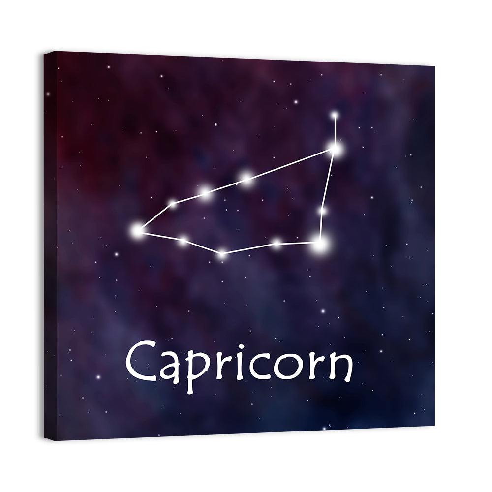 Capricorn Horoscope Constellation Wall Art