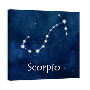 Scorpio Horoscope Constellation Wall Art