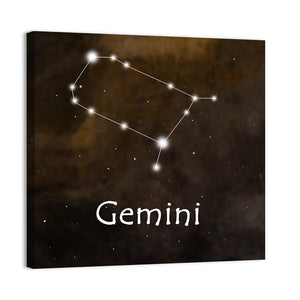 Gemini Horoscope Constellation Wall Art