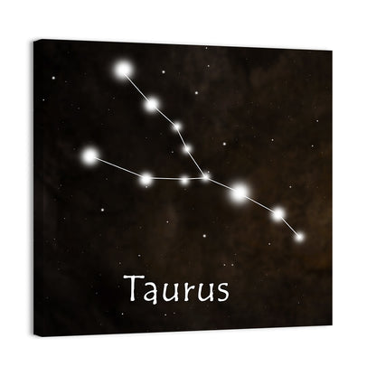 Taurus Horoscope Constellation Wall Art