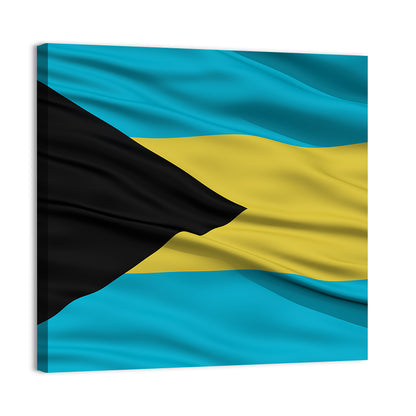 Bahamas Waving Flag Wall Art