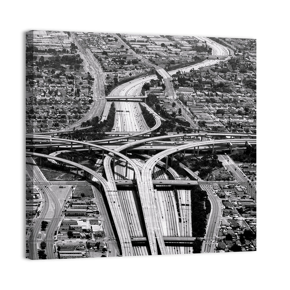 Highway Crossing At Los Angeles Airport Wall Art