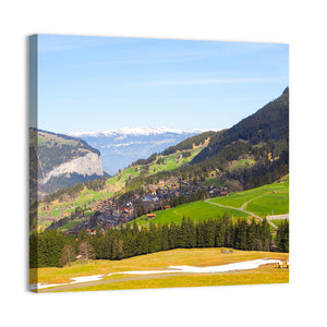 Jungfrau Mountain With Snow & Mountain Wall Art