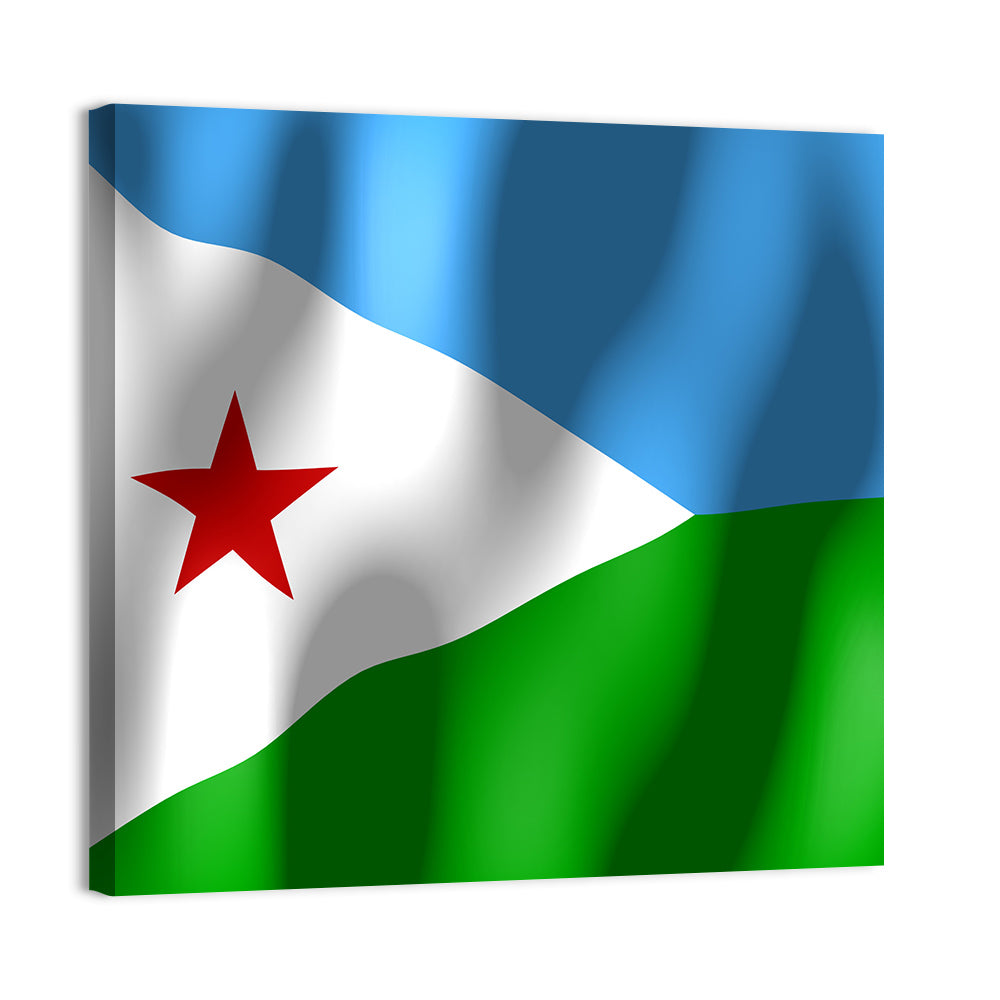 Flag Of Djibouti Wall Art