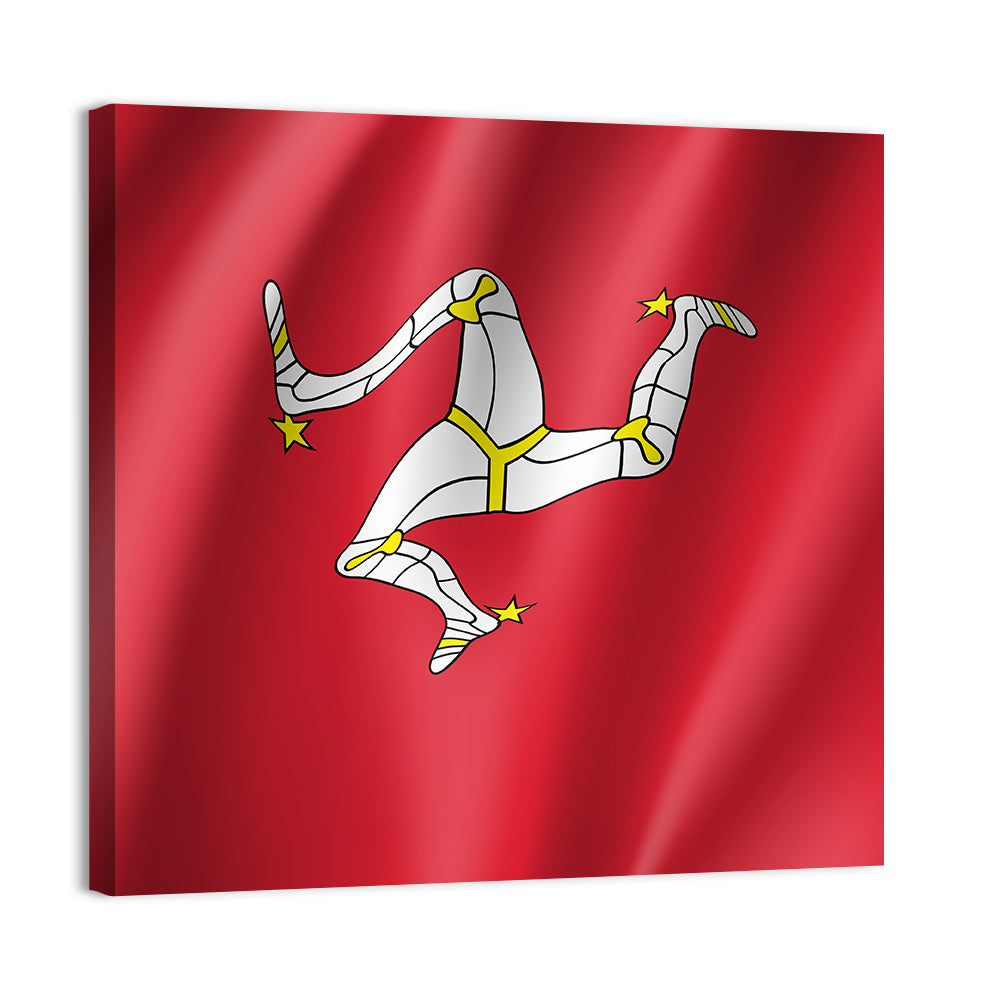 Isle of Man Flag Emblem Wall Art