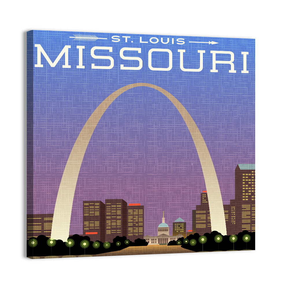 Missouri Travel Poster Wall Art