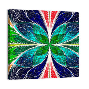 Stained-Glass Window Style Pattern Wall Art